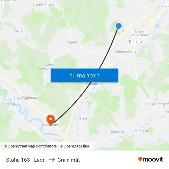 Harta de 163. Tărpiului | Leoni către Crainimăt