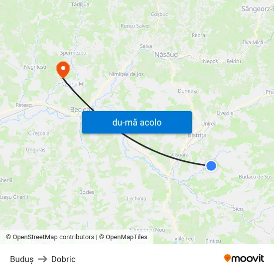 Harta de Buduș către Dobric