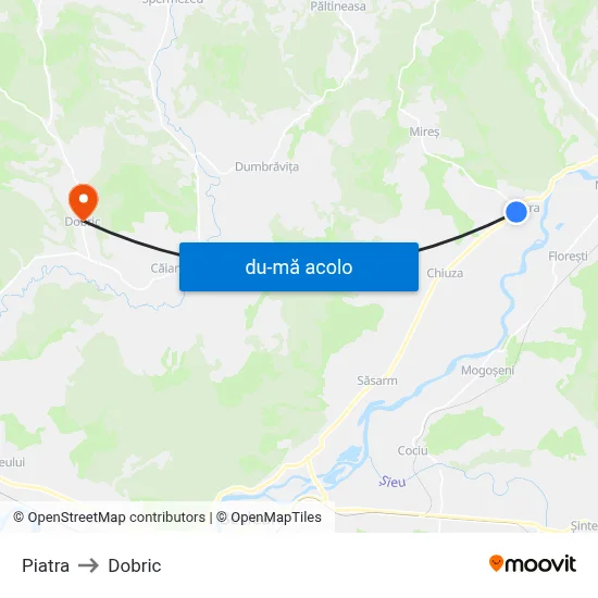 Harta de Piatra către Dobric