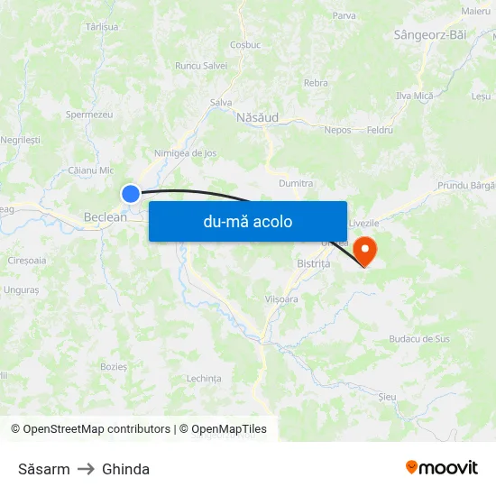 Harta de Săsarm către Ghinda