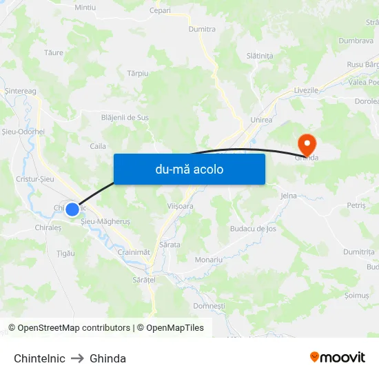 Harta de Chintelnic către Ghinda