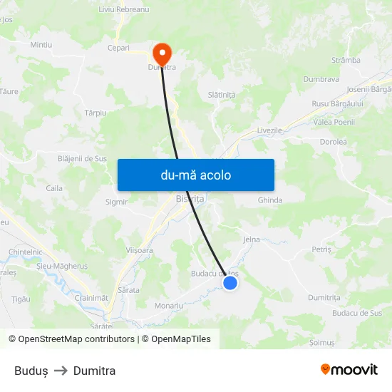 Harta de Buduș către Dumitra