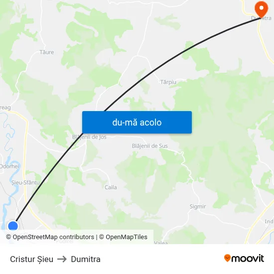 Harta de Cristur Șieu către Dumitra