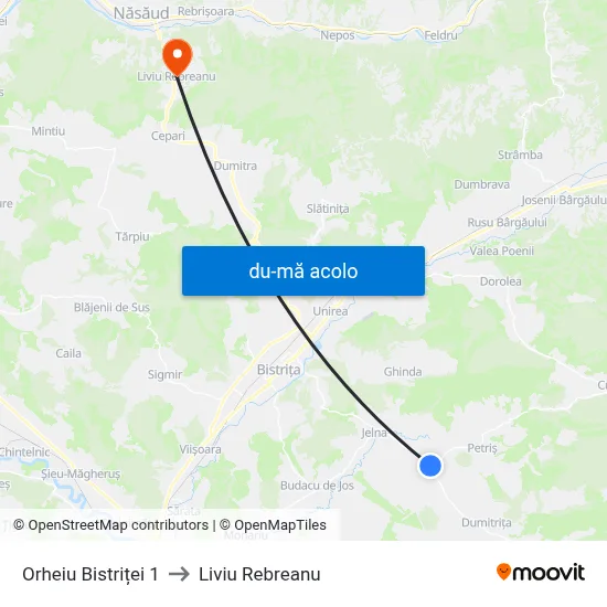 Harta de Orheiu Bistriței 1 către Liviu Rebreanu