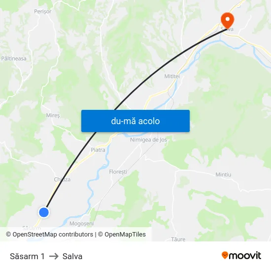 Harta de Săsarm 1 către Salva