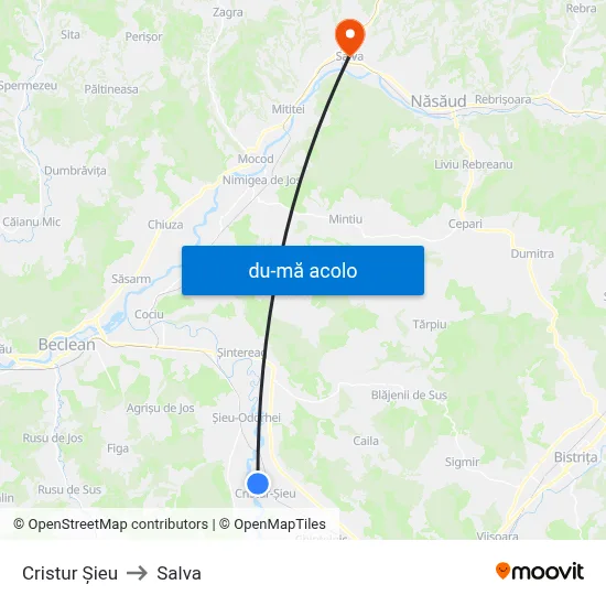 Harta de Cristur Șieu către Salva