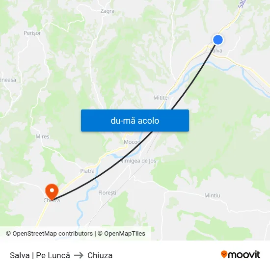 Harta de Salva | Pe Luncă către Chiuza