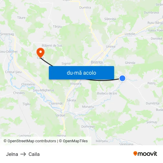 Harta de Jelna către Caila