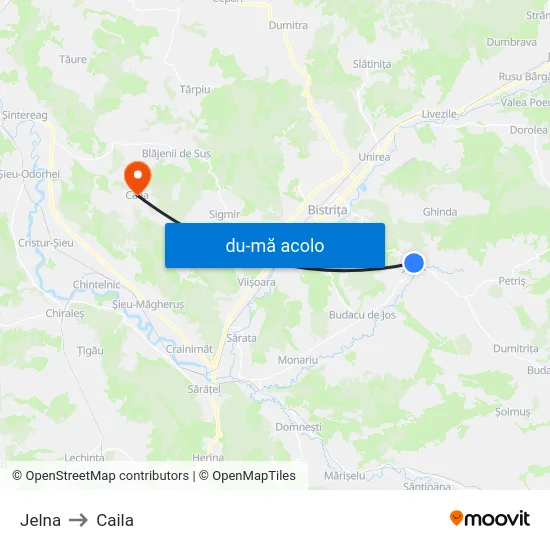 Harta de Jelna către Caila