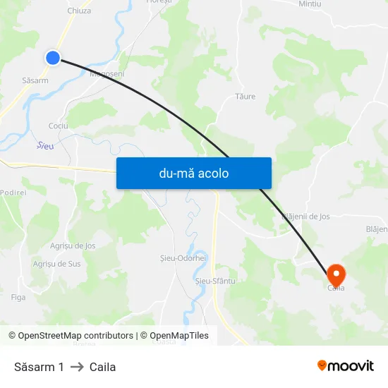 Harta de Săsarm 1 către Caila
