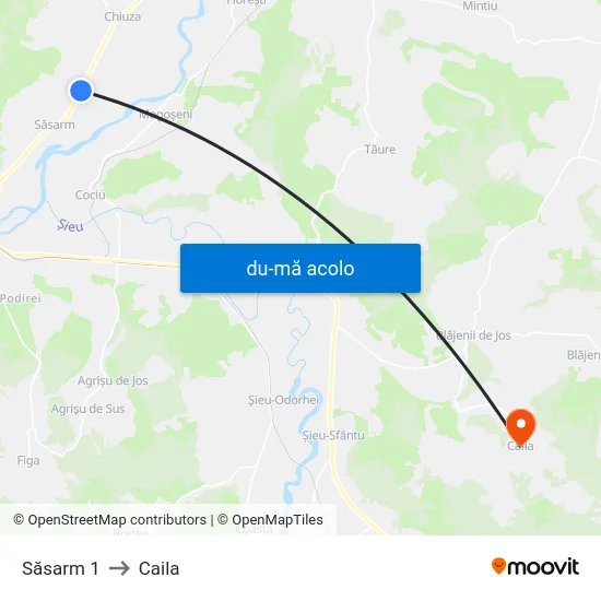 Harta de Săsarm 1 către Caila