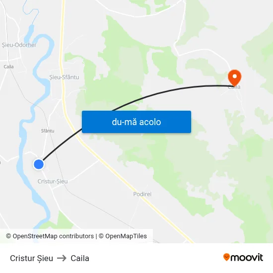 Harta de Cristur Șieu către Caila