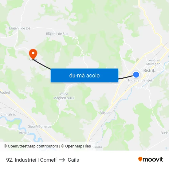 Harta de 92. Industriei | Comelf către Caila