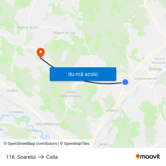 Harta de 118. Soarelui către Caila