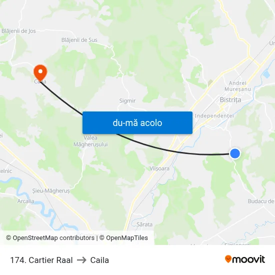 Harta de 174. Cartier Raal către Caila