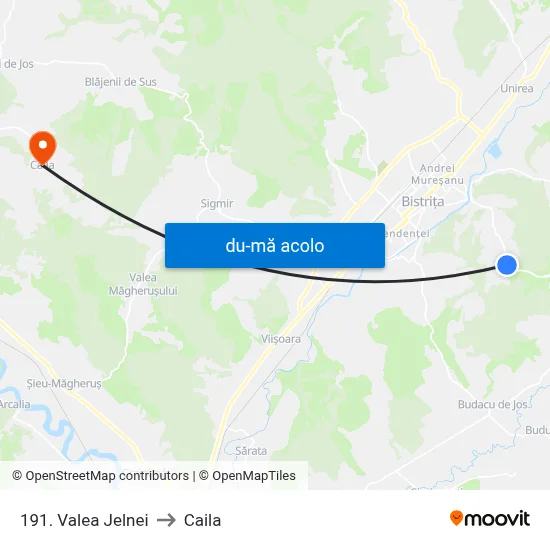 Harta de 191. Valea Jelnei către Caila