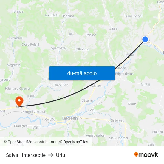 Harta de Salva | Intersecție către Uriu