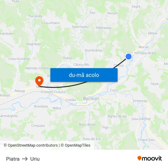 Harta de Piatra către Uriu