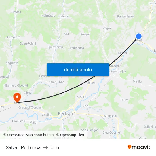 Harta de Salva | Pe Luncă către Uriu