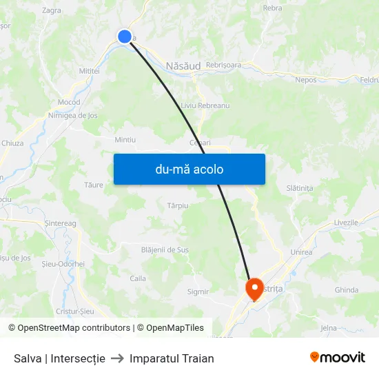 Harta de Salva | Intersecție către Imparatul Traian