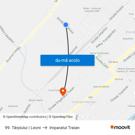 Harta de 99. Tărpiului | Leoni către Imparatul Traian