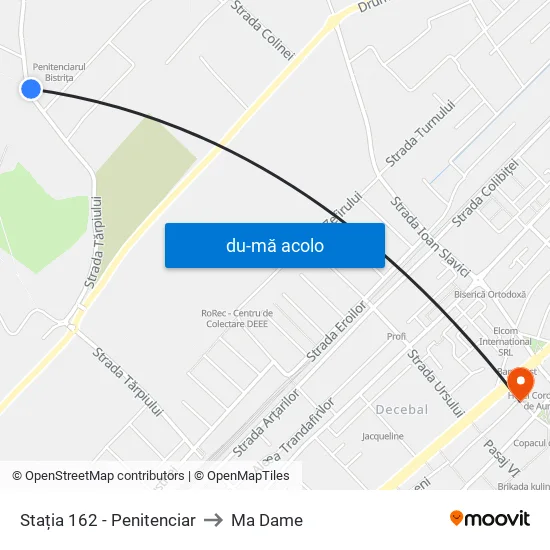 Harta de 162. Tărpiului | Penitenciar către Ma Dame