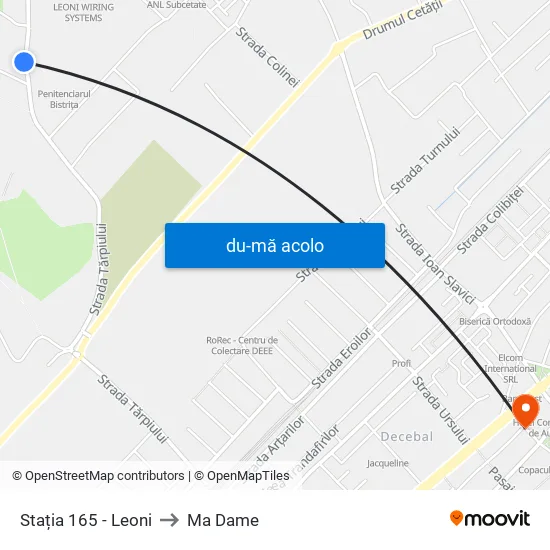 Harta de 165. Tărpiului | Leoni către Ma Dame