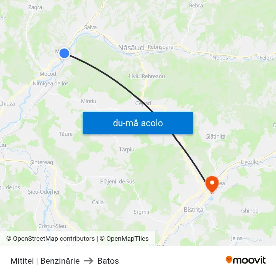 Harta de Mititei | Benzinărie către Batos