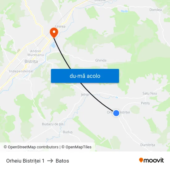 Harta de Orheiu Bistriței 1 către Batos