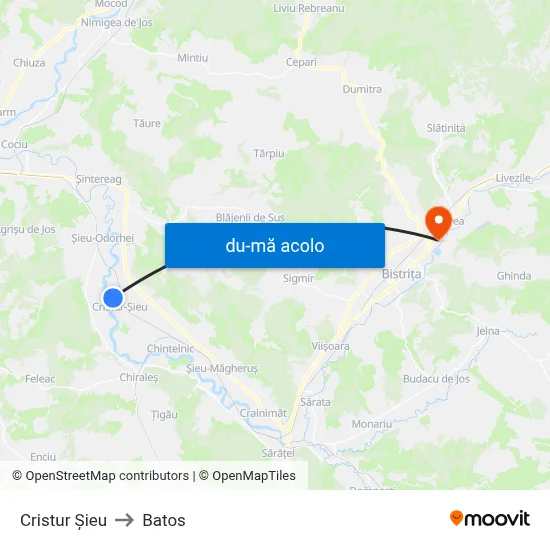 Harta de Cristur Șieu către Batos