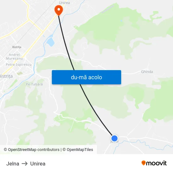 Harta de Jelna către Unirea