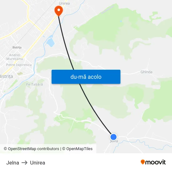 Harta de Jelna către Unirea