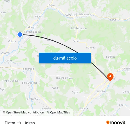 Harta de Piatra către Unirea