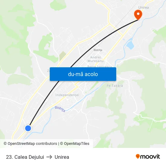 Harta de 23. Calea Dejului către Unirea