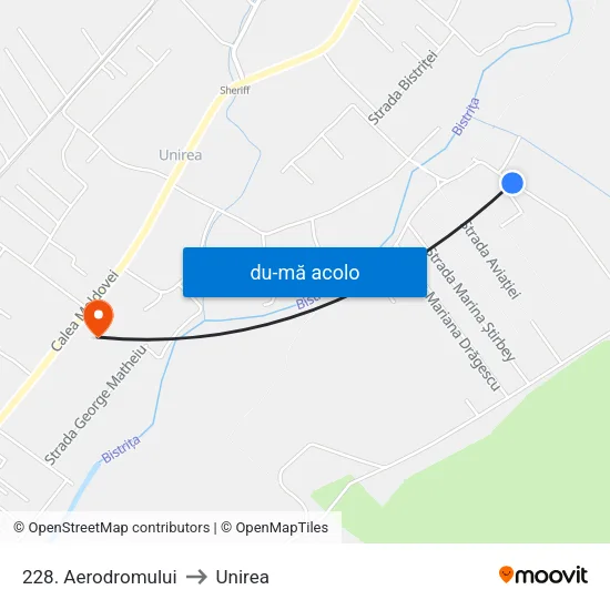 Harta de 228. Aerodromului către Unirea