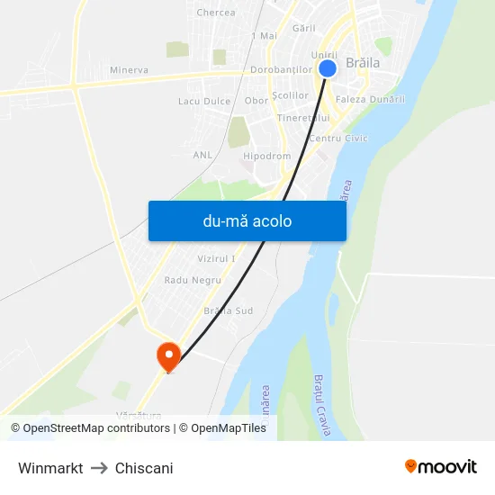 Harta de Winmarkt către Chiscani