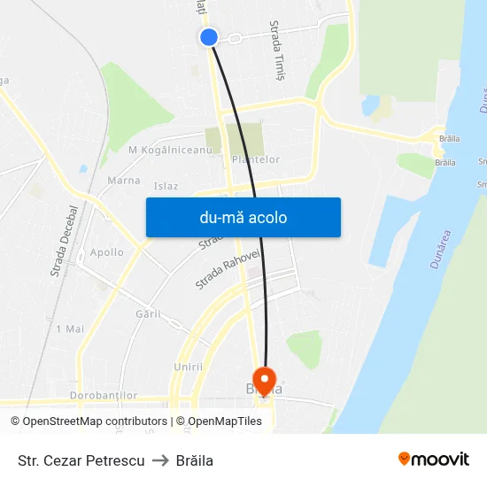 Harta de Str. Cezar Petrescu către Brăila