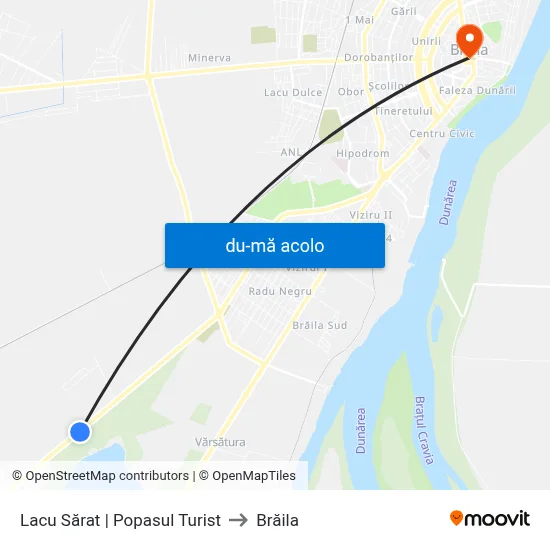 Harta de Lacu Sărat | Popasul Turist către Brăila