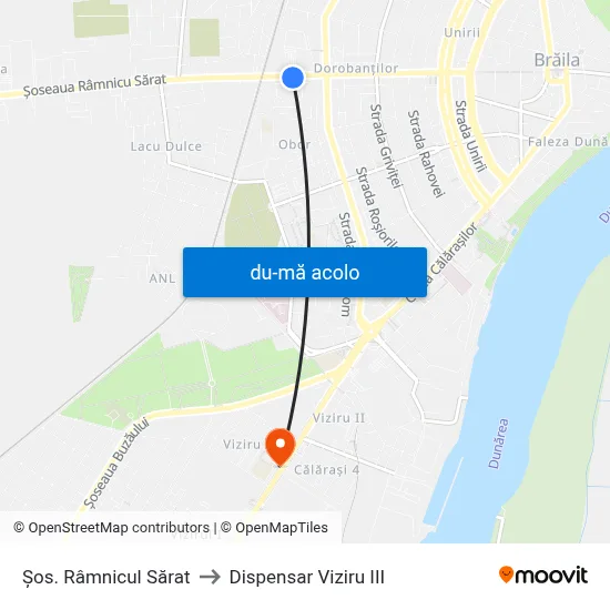 Harta de Șos. Râmnicul Sărat către Dispensar Viziru III