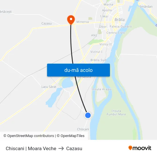 Harta de Chiscani | Moara Veche către Cazasu