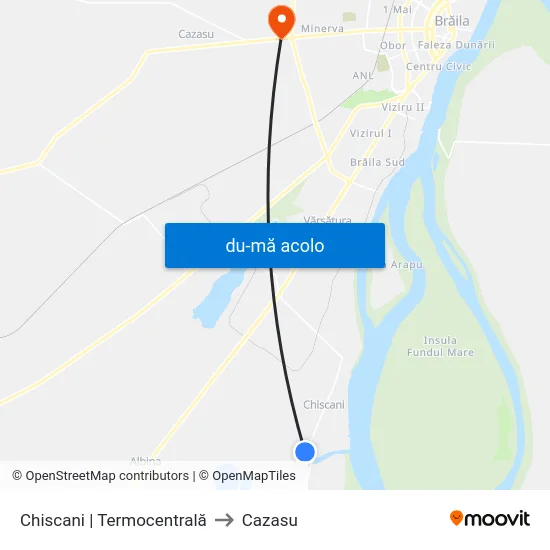 Harta de Chiscani | Termocentrală către Cazasu