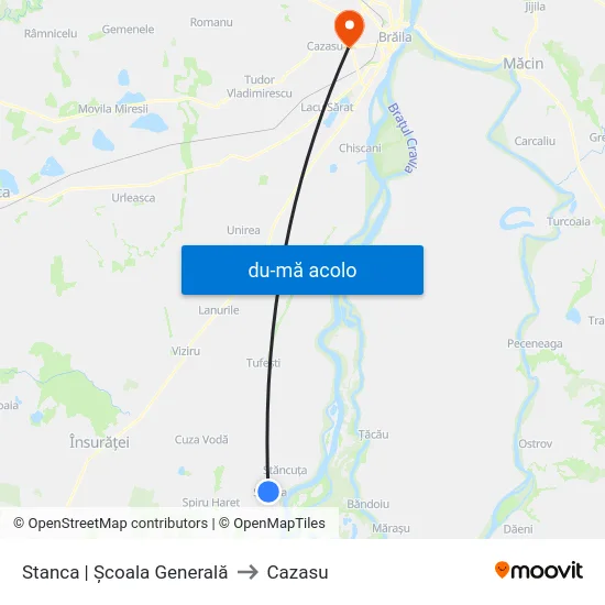 Harta de Stanca | Școala Generală către Cazasu