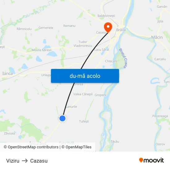 Harta de Viziru către Cazasu