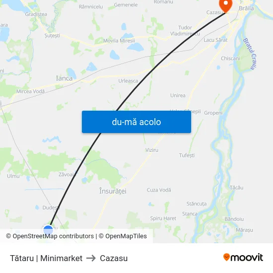 Harta de Tătaru | Minimarket către Cazasu