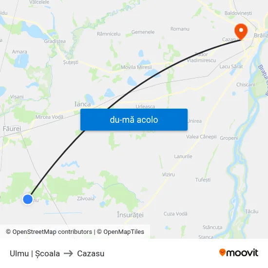 Harta de Ulmu | Școala către Cazasu