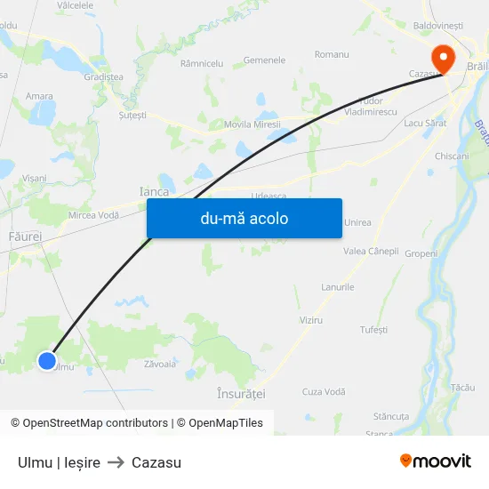 Harta de Ulmu | Ieșire către Cazasu