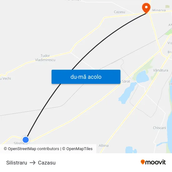 Harta de Silistraru către Cazasu