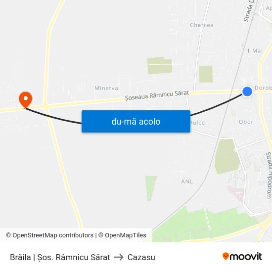 Harta de Brăila | Șos. Râmnicu Sărat către Cazasu