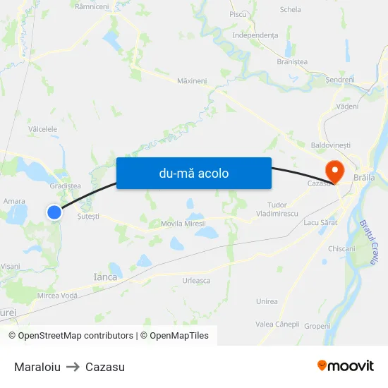 Harta de Maraloiu către Cazasu
