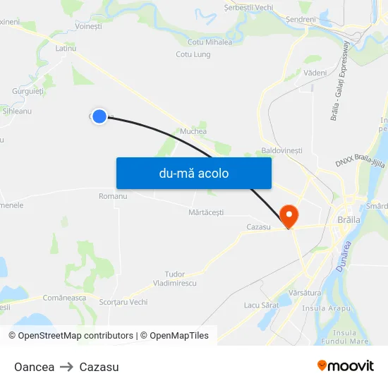 Harta de Oancea către Cazasu